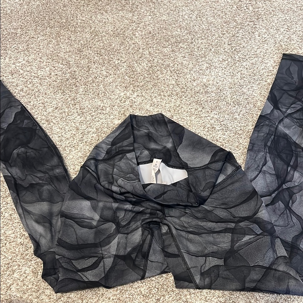Black and Gray Lulu Pants